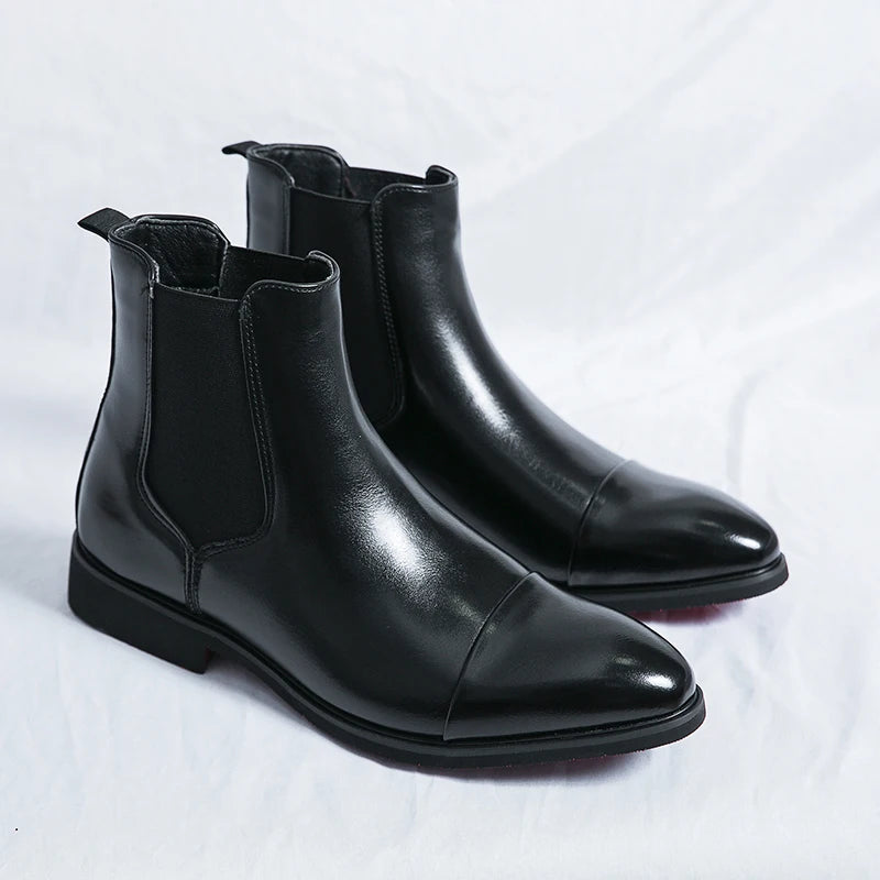 Leather-Look Chelsea Boots - Boots for Men