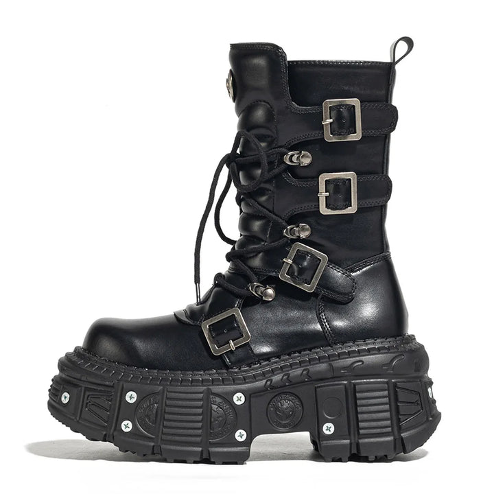 Platform Motorcycle  - Boots for Women