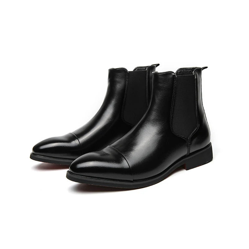 Leather-Look Chelsea Boots - Boots for Men