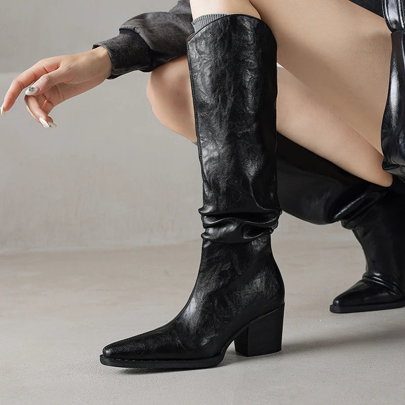 Velvet Step - Knee-High Boots
