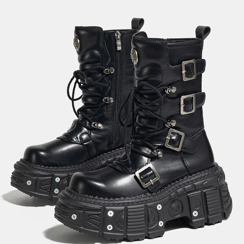 Platform Motorcycle  - Boots for Women