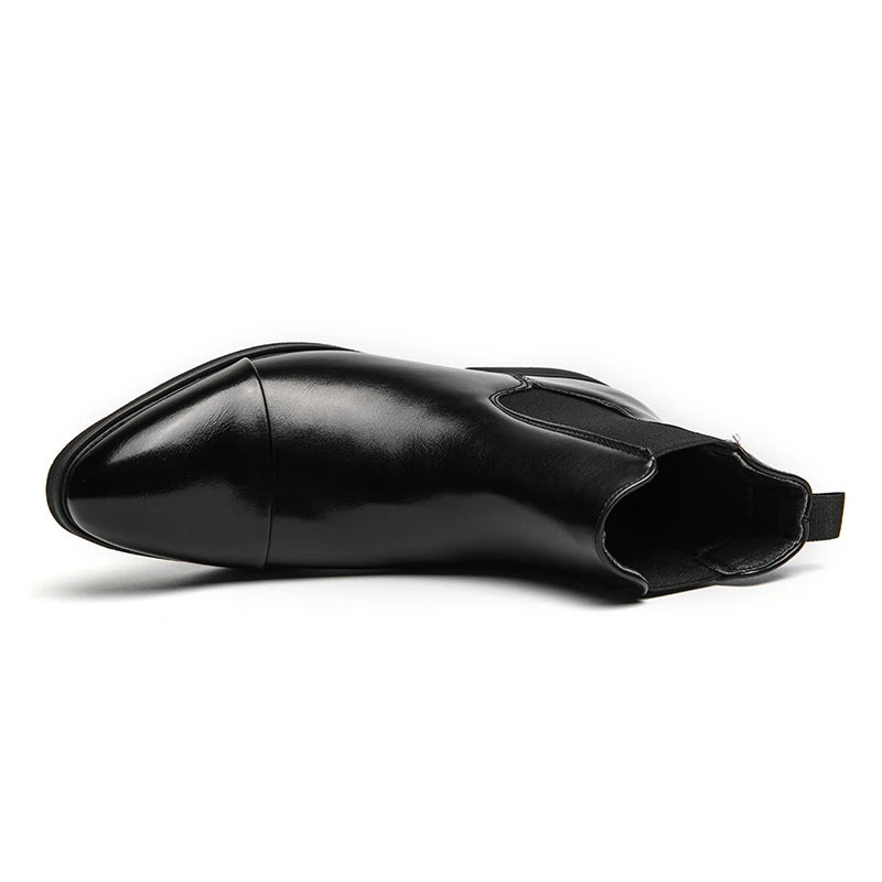 Leather-Look Chelsea Boots - Boots for Men