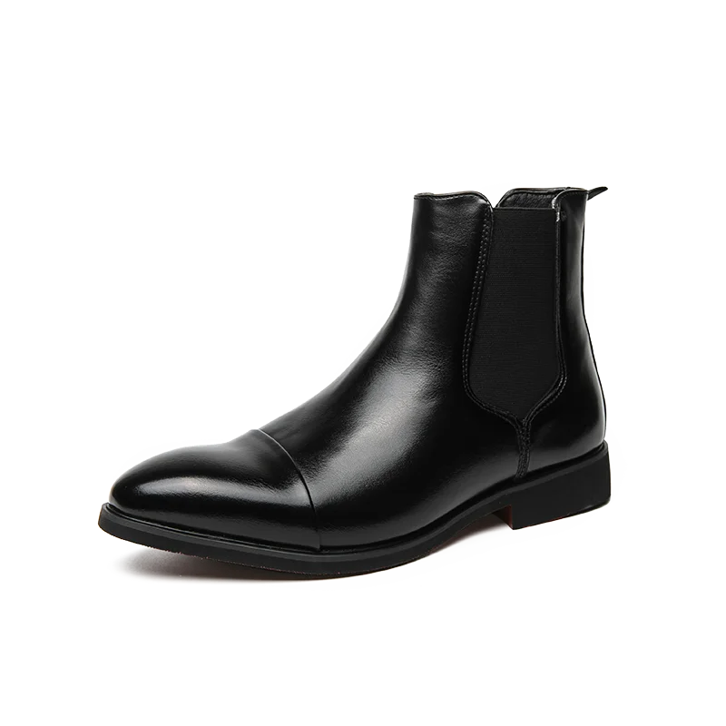 Leather-Look Chelsea Boots - Boots for Men