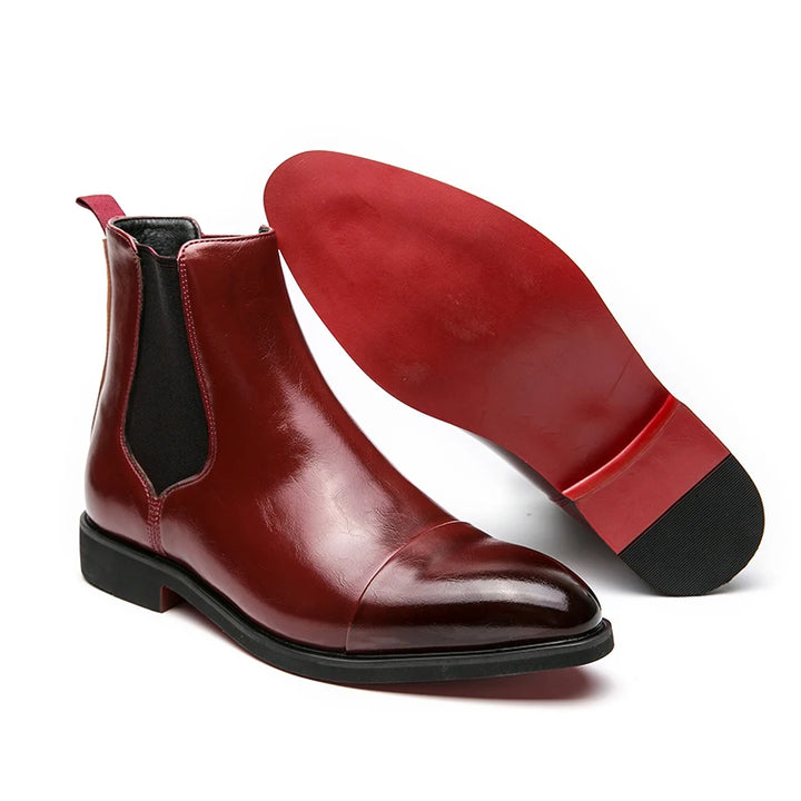 Leather-Look Chelsea Boots - Boots for Men