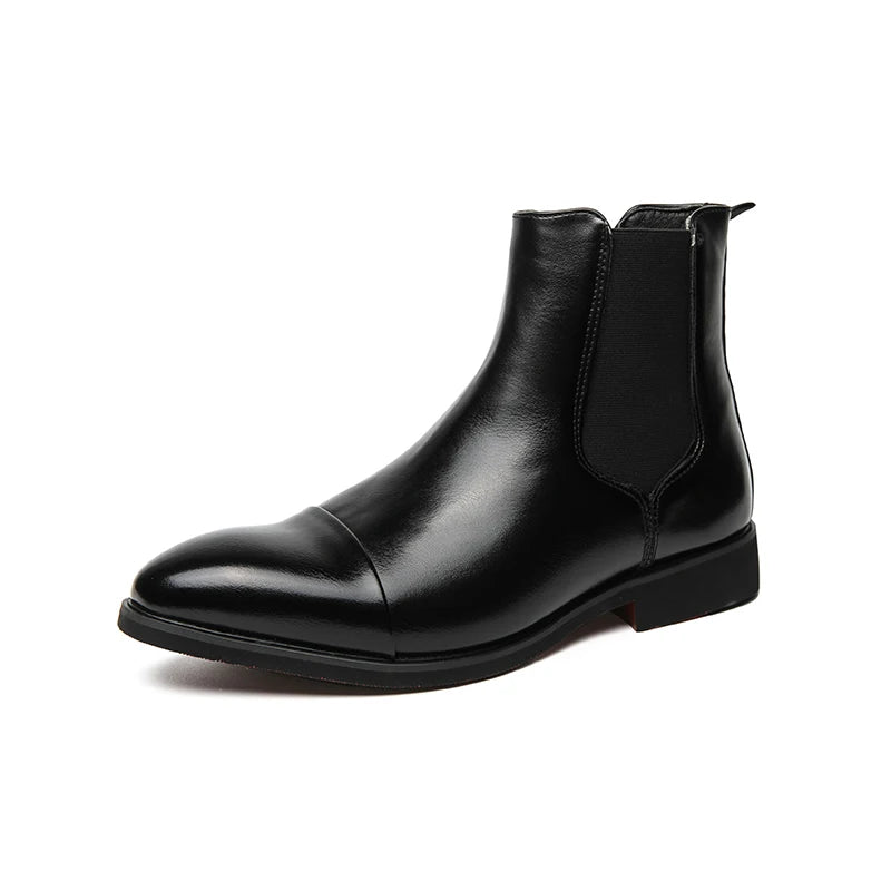 Leather-Look Chelsea Boots - Boots for Men