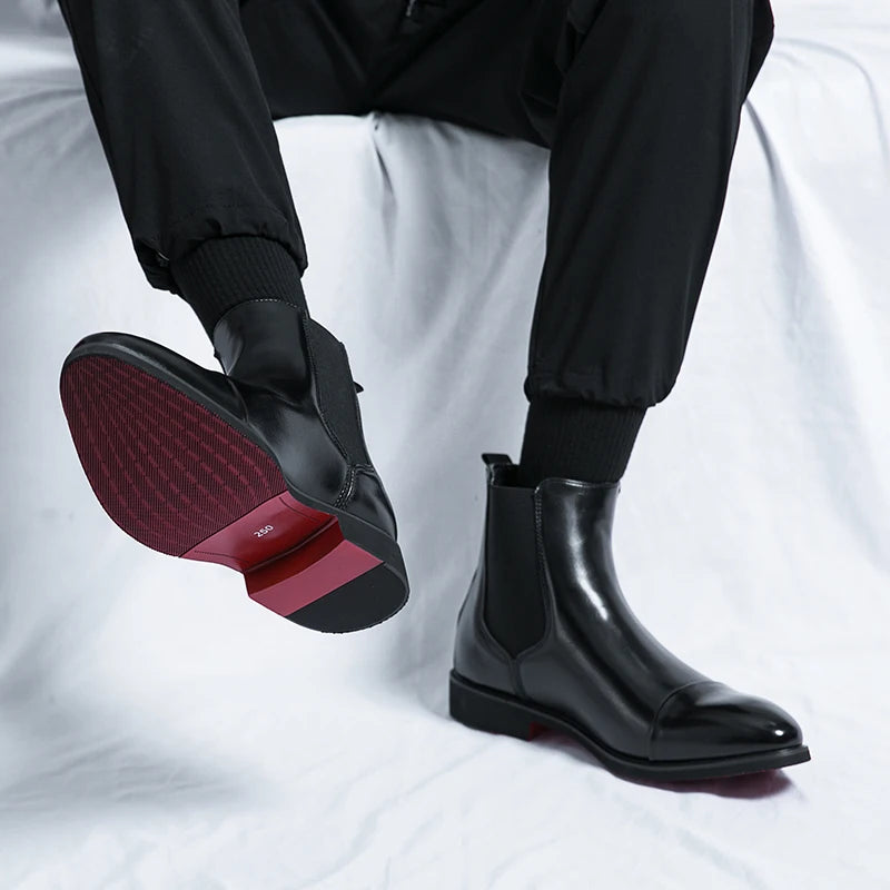 Leather-Look Chelsea Boots - Boots for Men
