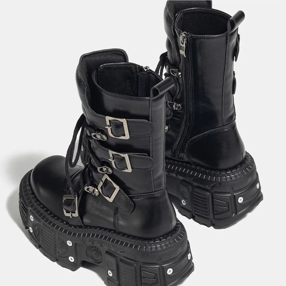 Platform Motorcycle  - Boots for Women