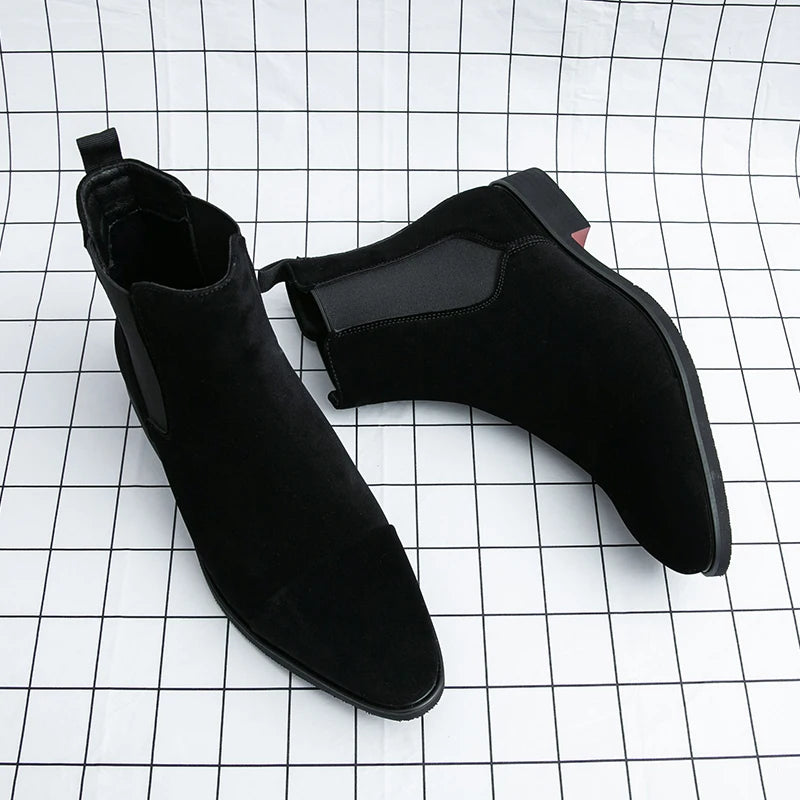 Leather-Look Chelsea Boots - Boots for Men