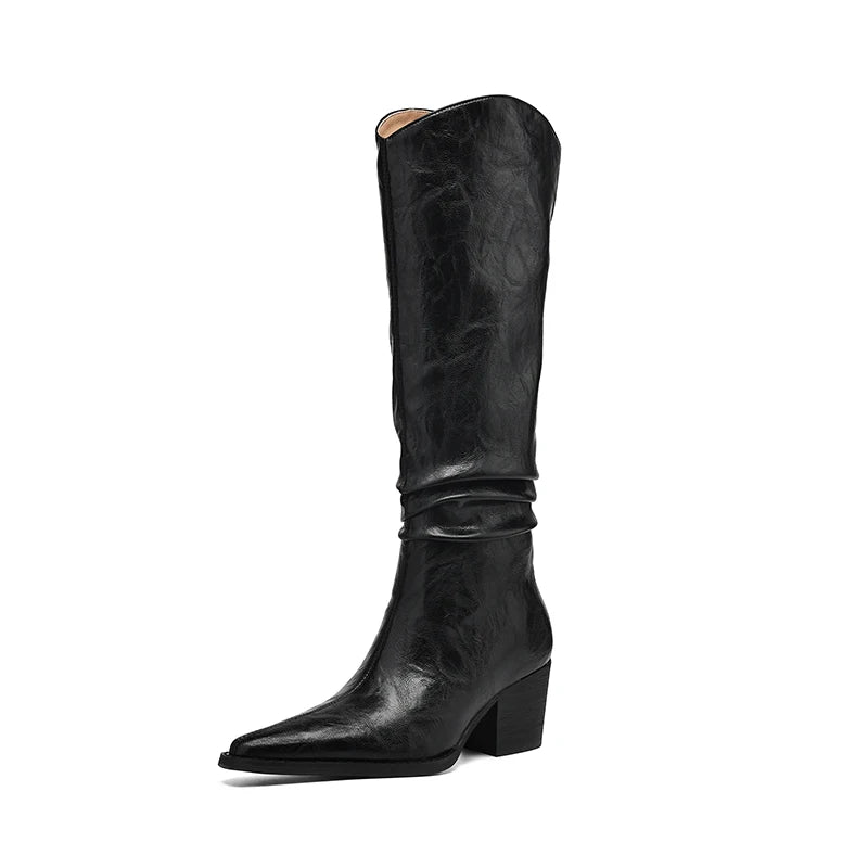 Velvet Step - Knee-High Boots